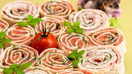 Рулетики с лавашом