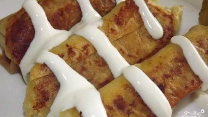 Рулеты из лаваша с печенью