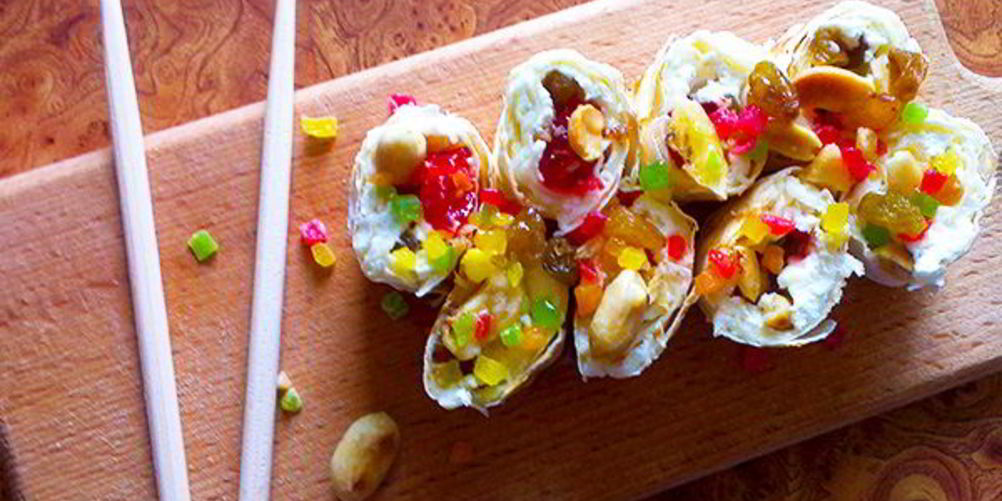 Рецепт творожных рулетиков с лавашом