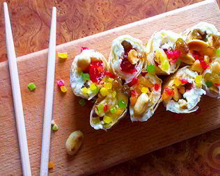 Творожные рулетики с лавашом