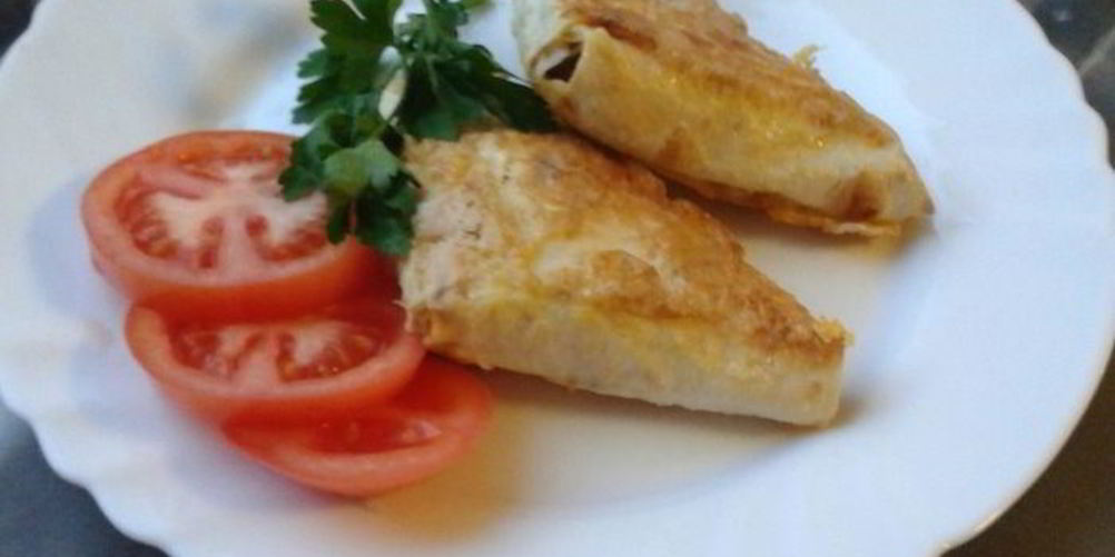 Рецепт жареного лаваша с сыром и зеленью