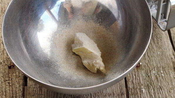 хлебные лепешки с горчичным маслом