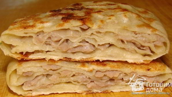 китайские лепешки с мясом и грибами му-эр