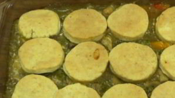 куриное филе с лепешками