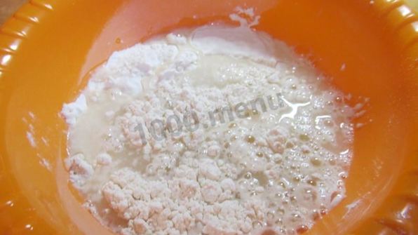 лепешки с фаршем на сковороде