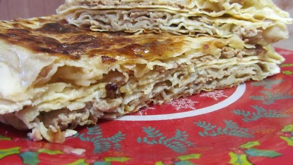 лепешки с фаршем на сковороде