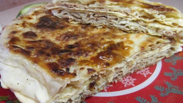 лепешки с фаршем на сковороде