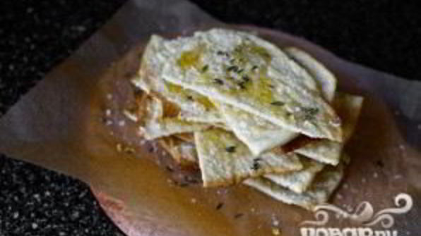 лепешки с медом и тимьяном