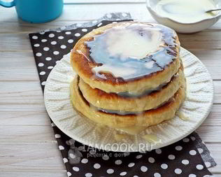 Пышные лепешки на кефире