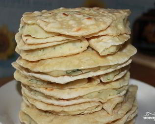 Татарские лепешки с картошкой