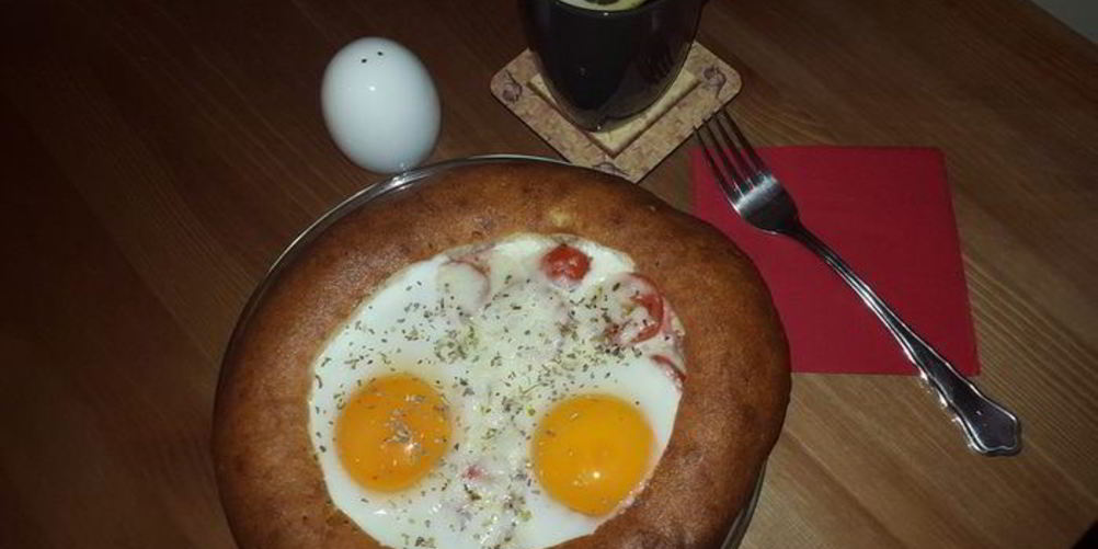 Рецепт завтрака в лепешке