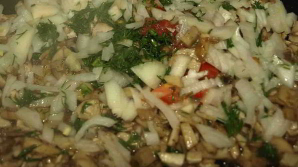 картофельные маффины с грибной начинкой