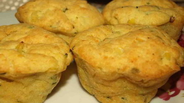 картофельные маффины с грибной начинкой