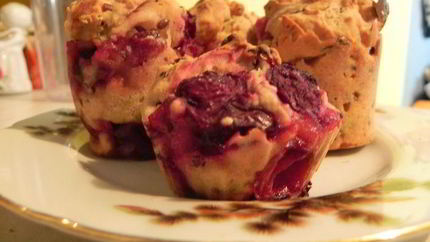 Кукурузные маффины с ягодами и кардамоном