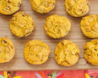 Куриные маффины с тыквой