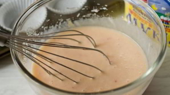 маффины на клубничном йогурте