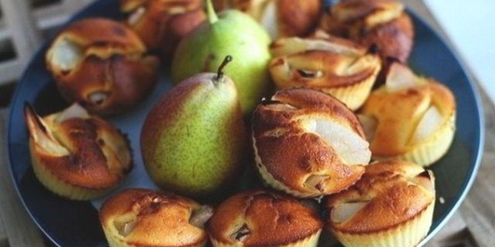 Рецепт маффинов с грушей