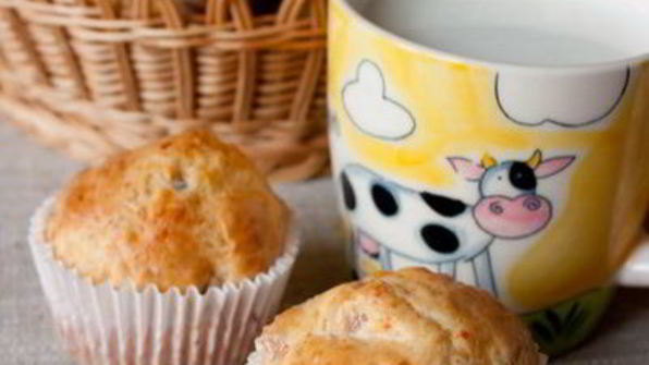 маффины с копченой курицей и сыром