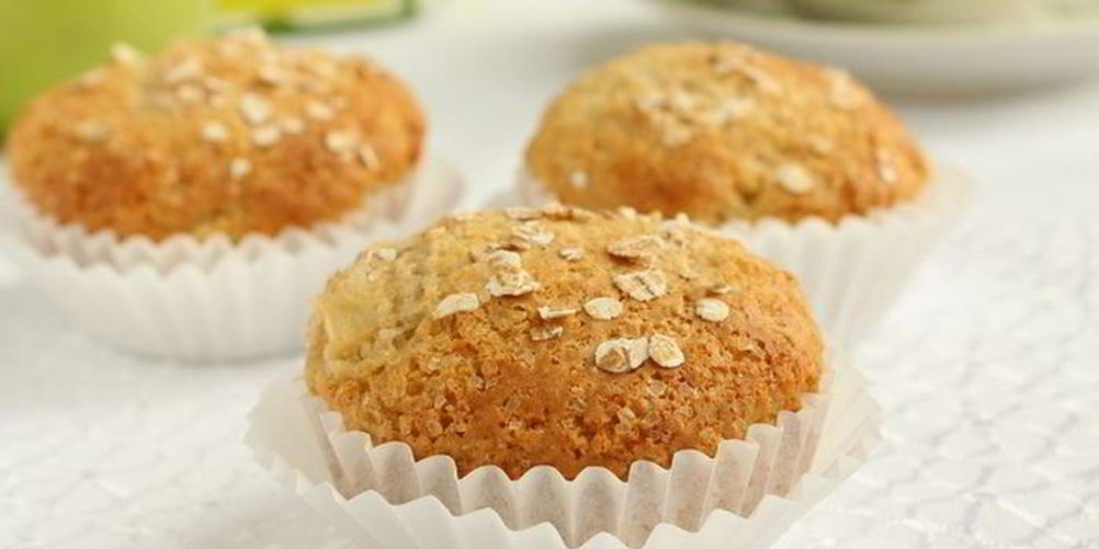 Рецепт маффинов с овсяной мукой и яблоками