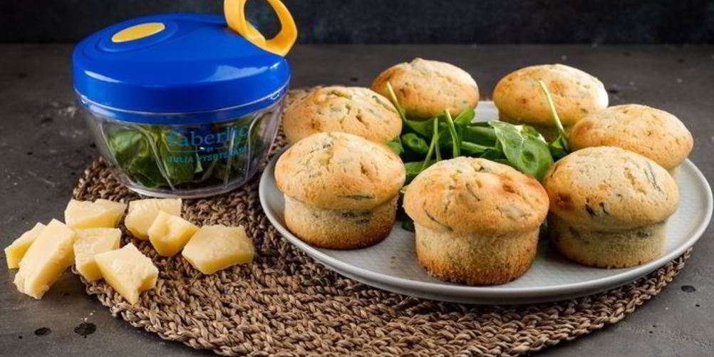 Рецепт маффинов с сыром и шпинатом