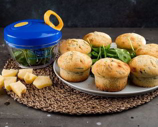 Маффины с сыром и шпинатом