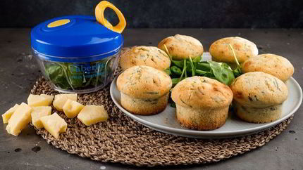 Маффины с сыром и шпинатом