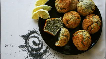 Маковые маффины с лимоном