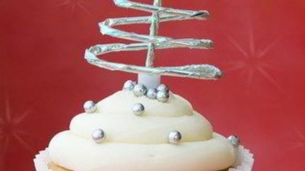 Новогодние маффины с белым и темным шоколадом