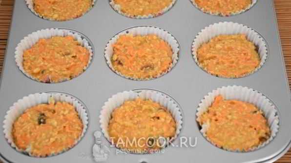 овсяно-морковные маффины
