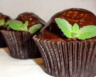 Шоколадно-мятные маффины