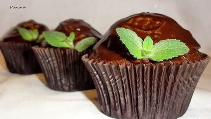 Шоколадно-мятные маффины