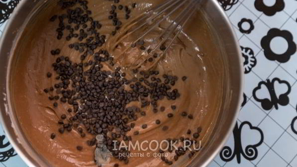 шоколадные маффины с шоколадными каплями