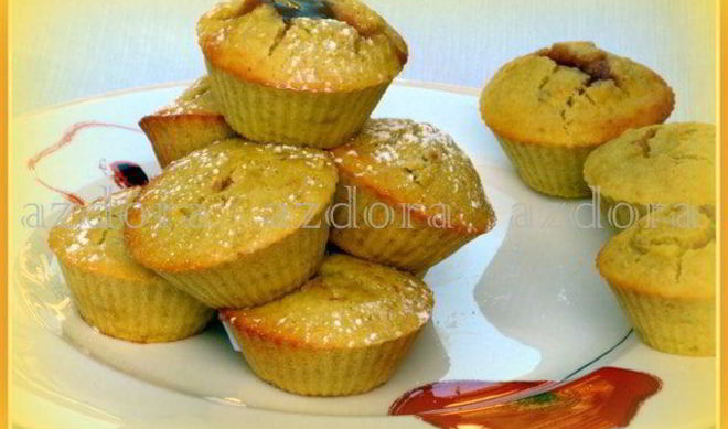 Яблочные маффины из рисовой муки