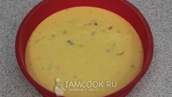 манник на кефире с изюмом