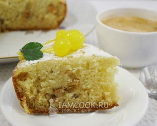 Манник на кефире с мукой в мультиварке