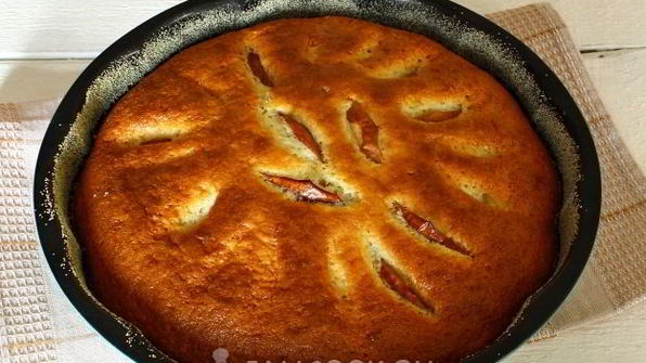 манник на сметане с яблоками