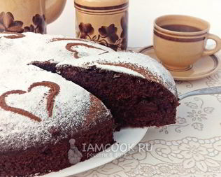 Манник с шоколадом и какао