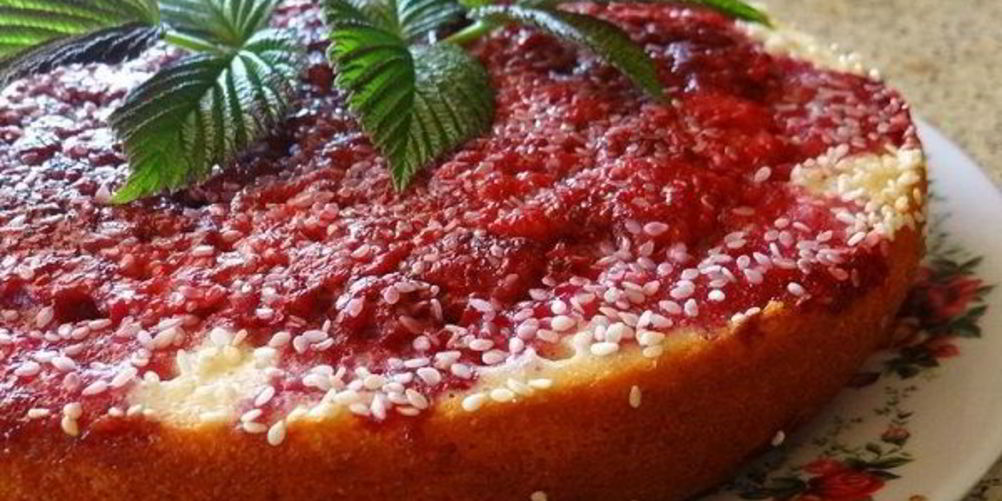 Рецепт манника с вареньем