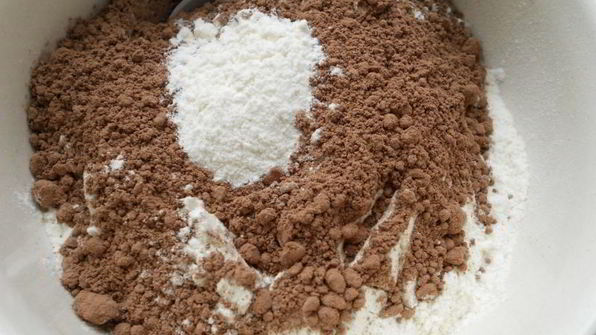 постный шоколадный манник