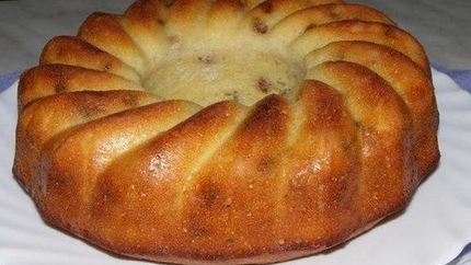 Простой манник на кефире без муки