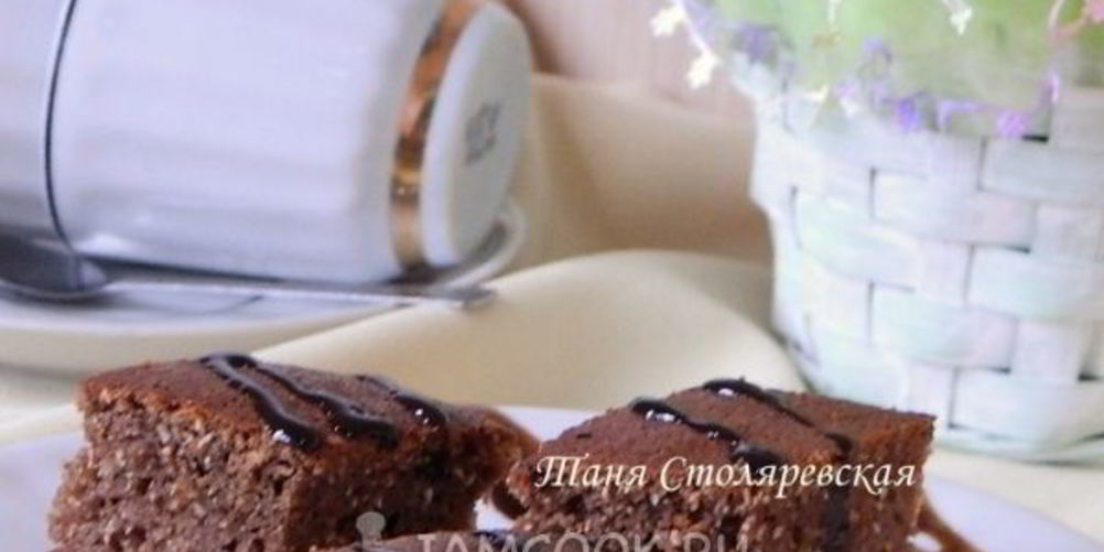 Рецепт шоколадного манника на сметане