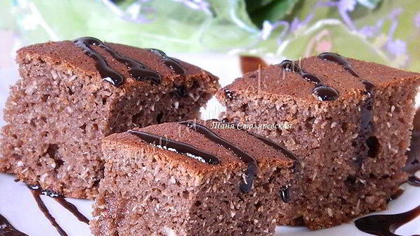 шоколадный манник на сметане