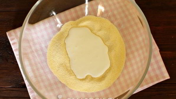 шоколадный манник с халвой