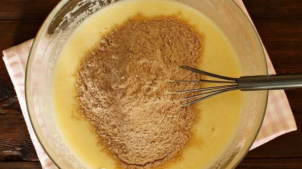 шоколадный манник с халвой