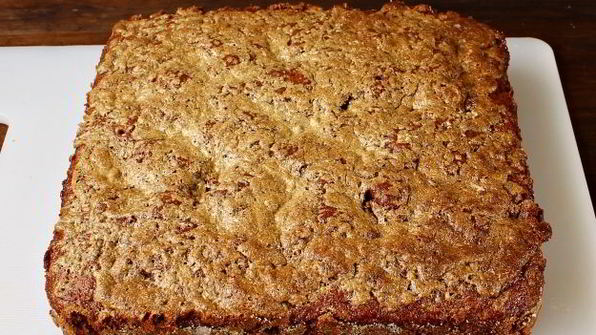 шоколадный манник с халвой