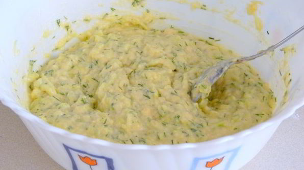 кабачково-сырные оладьи