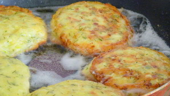 кабачково-сырные оладьи
