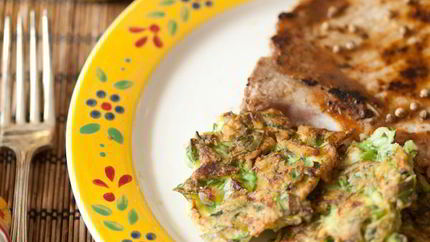 Кабачковые оладьи на гарнир