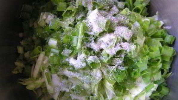 кабачковые оладьи с зеленым луком