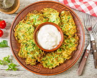 Кабачковые оладьи